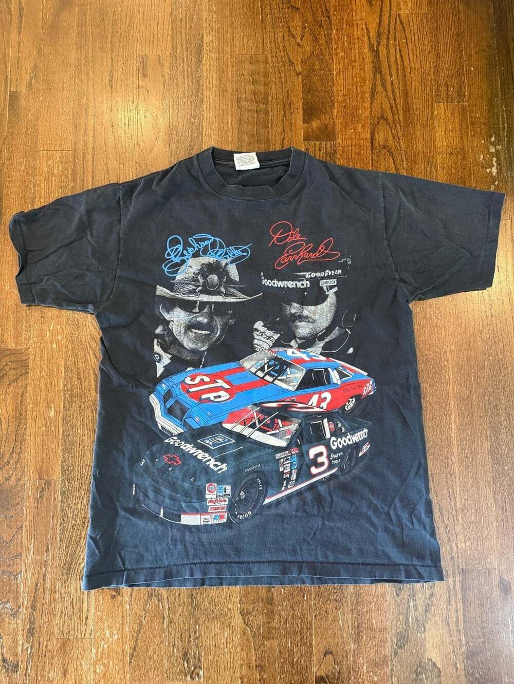 Vintage Dale Earnhardt Richard Petty 7 And 7 Nascar T-Shirt